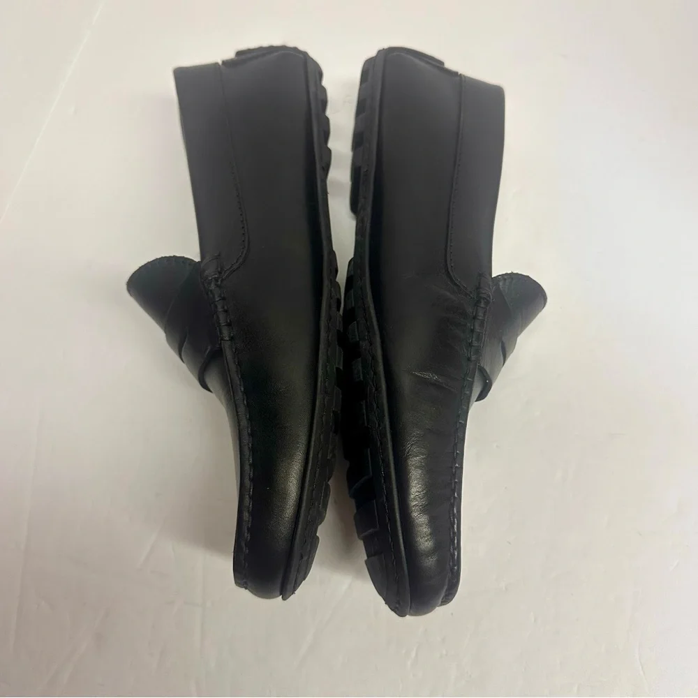 Mugnaio Men's Black Leather Loafers 42 1/2 or US 9.5
